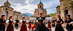 Georgian folk dancers