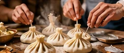 Georgian cuisine and local hospitality